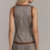 Retro Grid V-Neck Dress