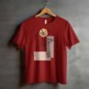 Line Art T-Shirt for Women – Butterfly Muse Design, Minimalist
